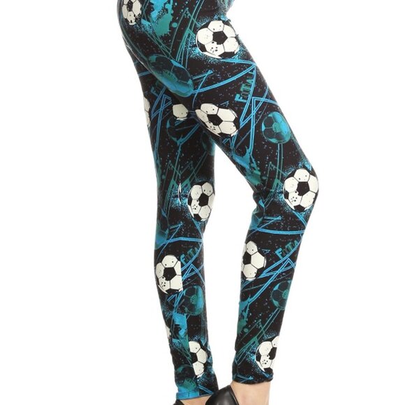 Soccer Print Leggings - Picture 5 of 9